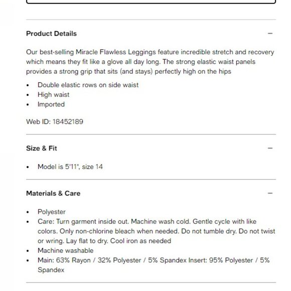 ELOQUII size 22 Plus Size Miracle Flawless Legging - Picture 4 of 7